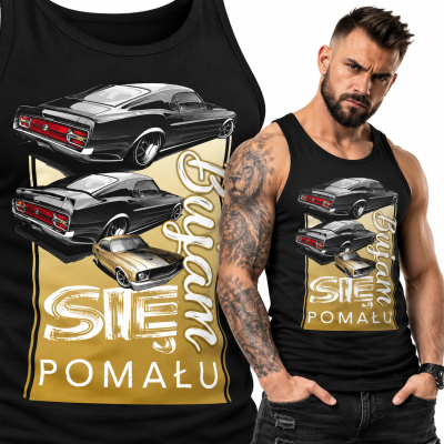 TANK TOP ŚMIESZNY  MOTORYZACYJNE BUJAM SIĘ